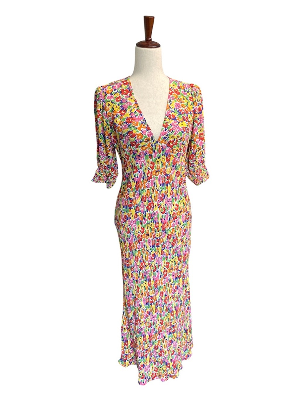 Rixo Target Floral Puff Sleeve
Midi Dress NWOT